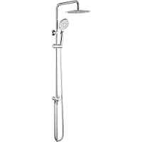 GRIFEMA G7005 Porto - Columna ducha sin grifo- sistema de ducha con alcachofa- rociador 25 x 25 cm- manguera y soporte…
